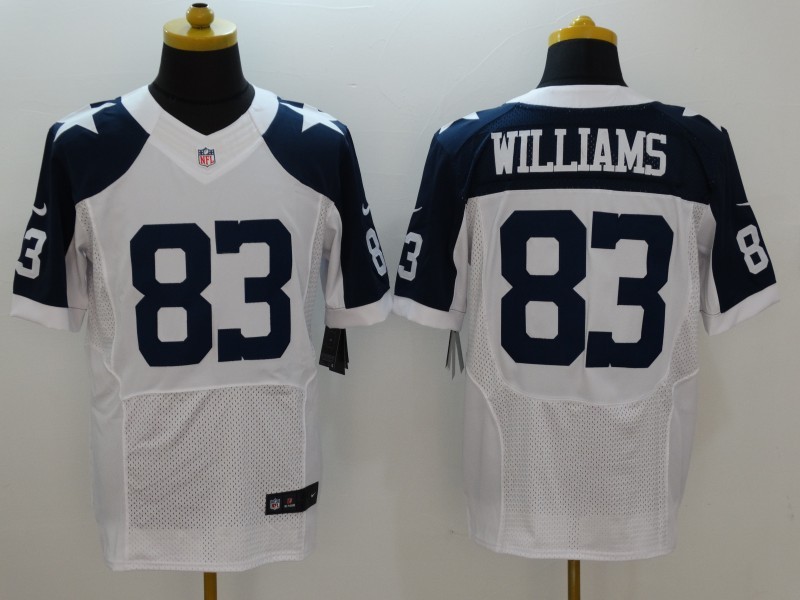 Dallas Cowboys 83 Williams White Thanksgiving Men Nike Elite Jerseys
